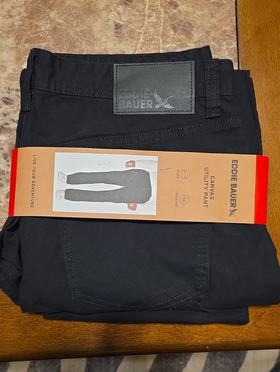 Eddie Bauer Other - Eddie Bauer Black Canvas Utility Chinos